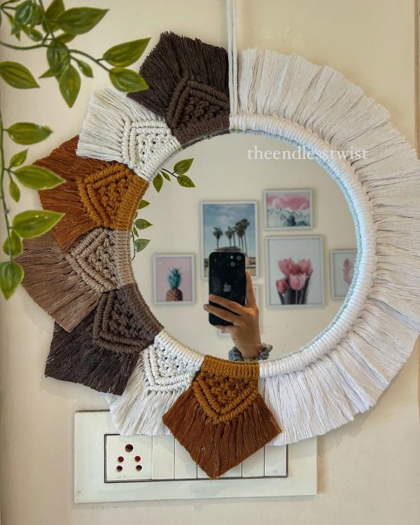 Boho Mirror with Multiple Color