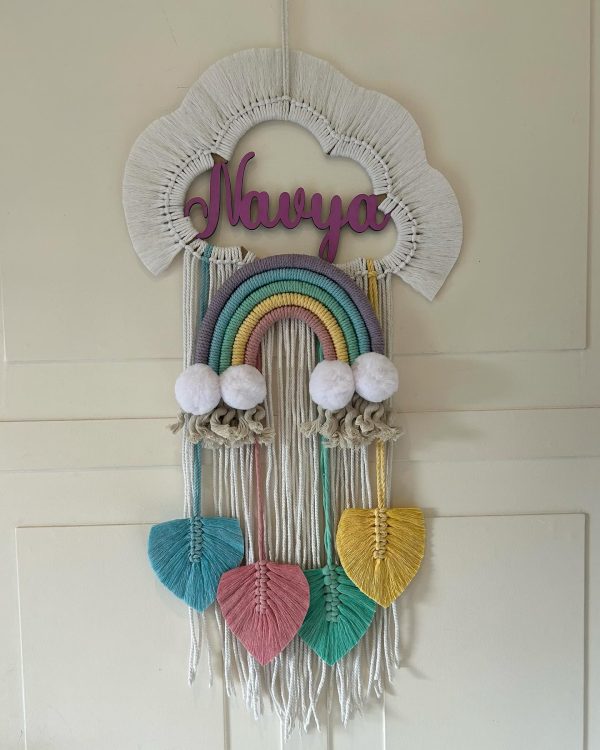 Name Wall Hanging With Leaf - Image 5