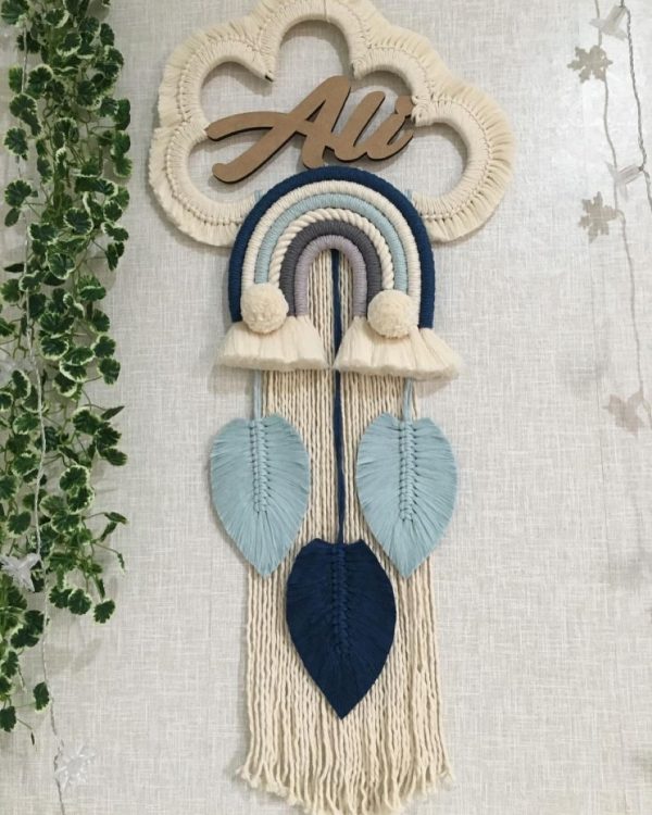 Name Wall Hanging With Leaf - Image 3